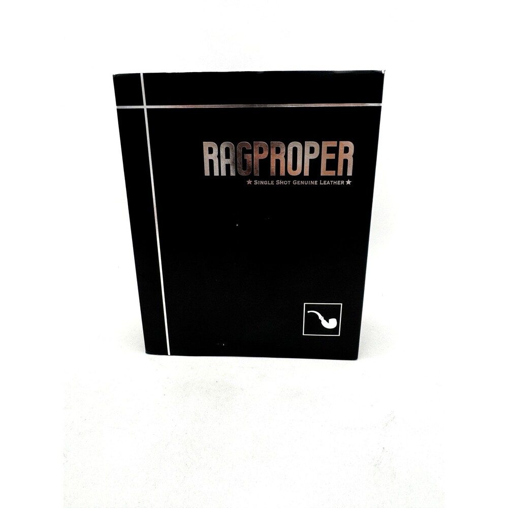 Ragproper Tan Leather Glass Flask